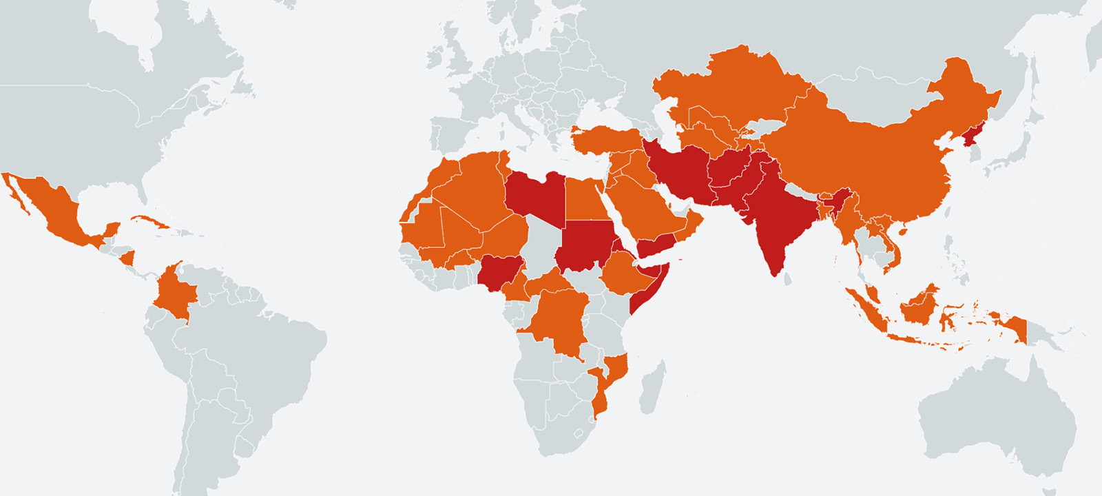 World Watch List Map